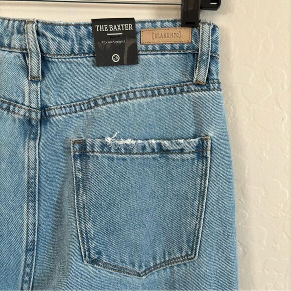 BLANKNYC The Baxter Rib Cage Straight Jeans in Bloom Size 28 NEW - Picture 10 of 16